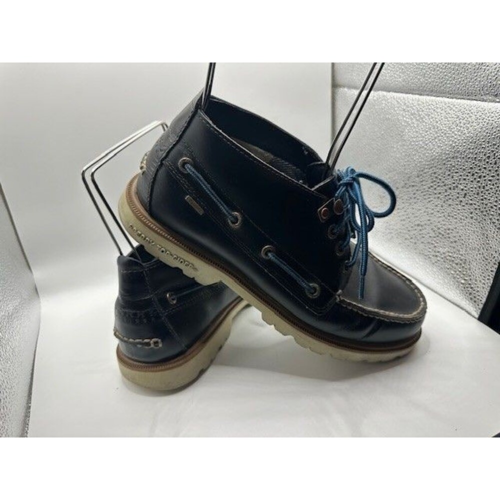 Sperry Authentic Original Chukka Navy Blue Leather Boat Shoe /  Mens 7.5